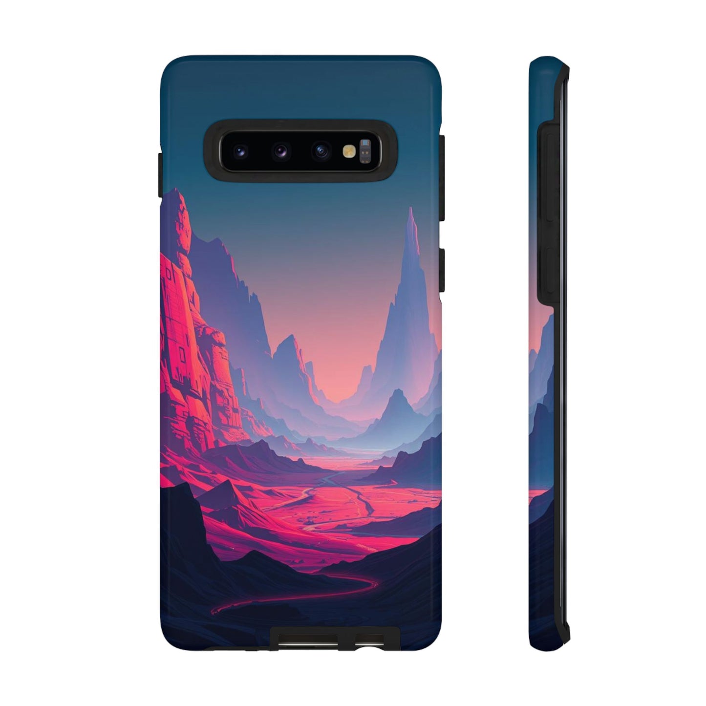 Samsung Galaxy S10 / Glossy Phone Case - Alien Vista Design Phone Case