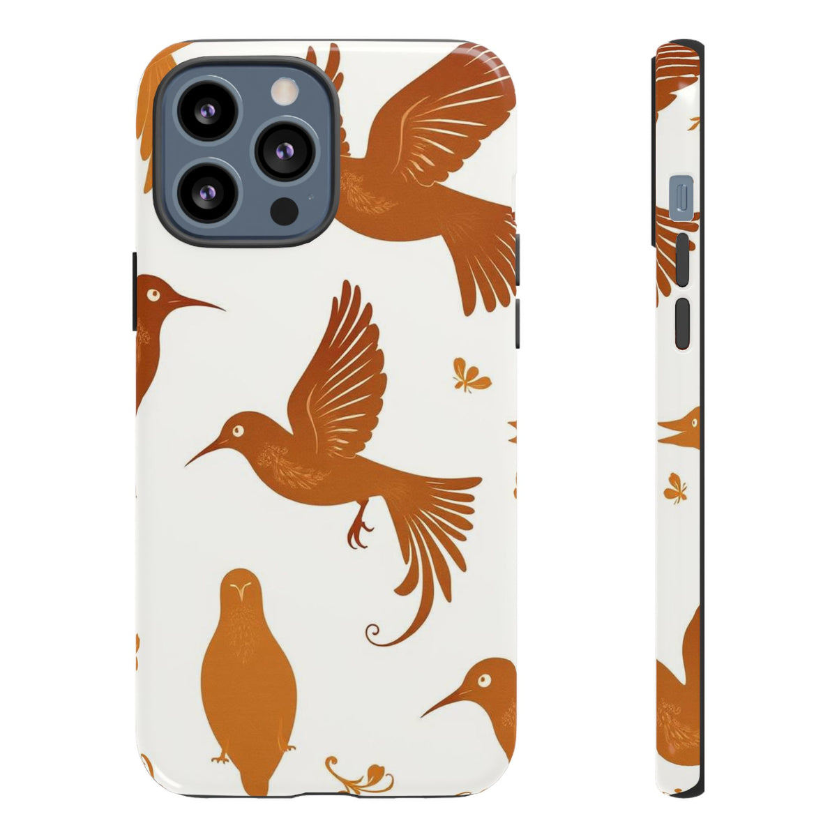 Abstract Bird Pattern Phone Case - Multicolor Phone Case - iPhone 13 Pro Max / Glossy