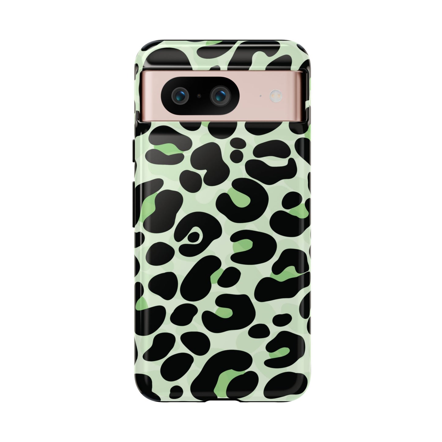 Chic Sage Leopard Print Phone Case