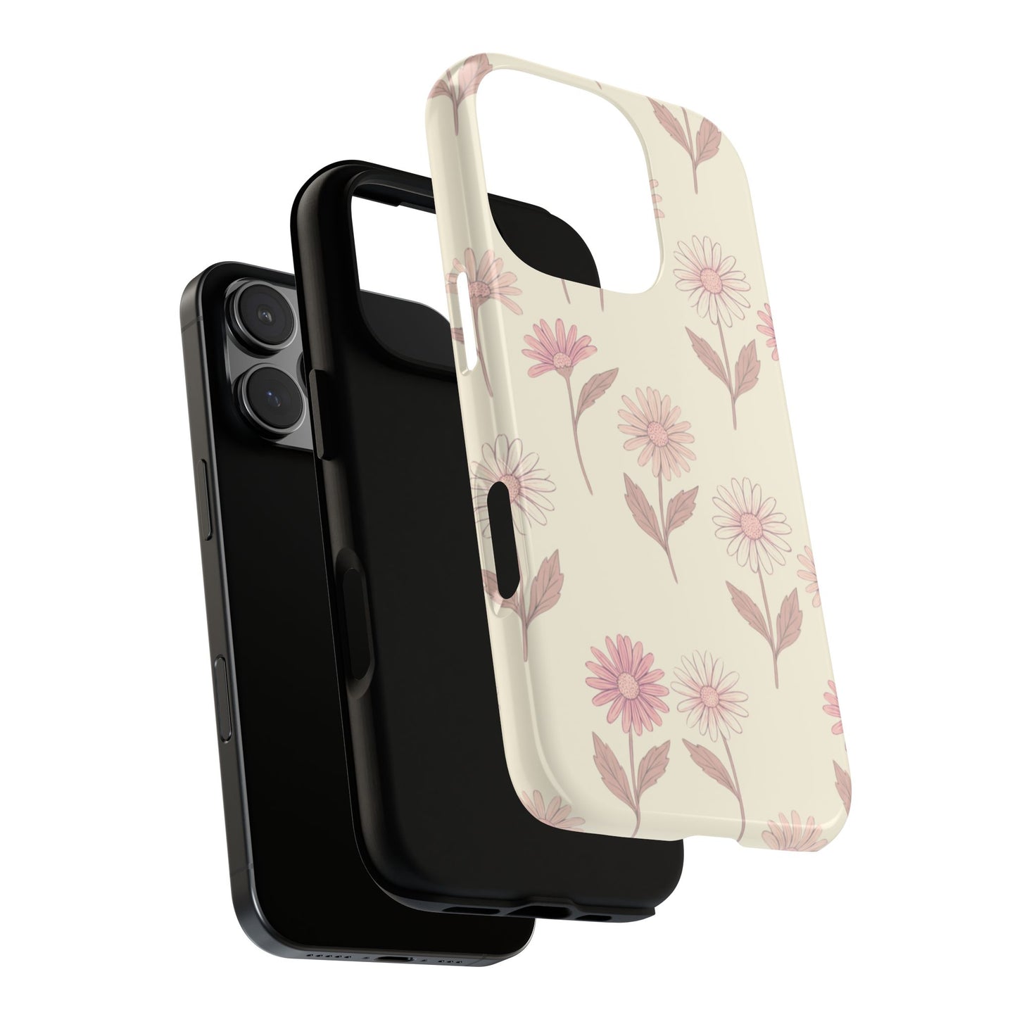 Pretty Blush Daisy Pattern Phone Case