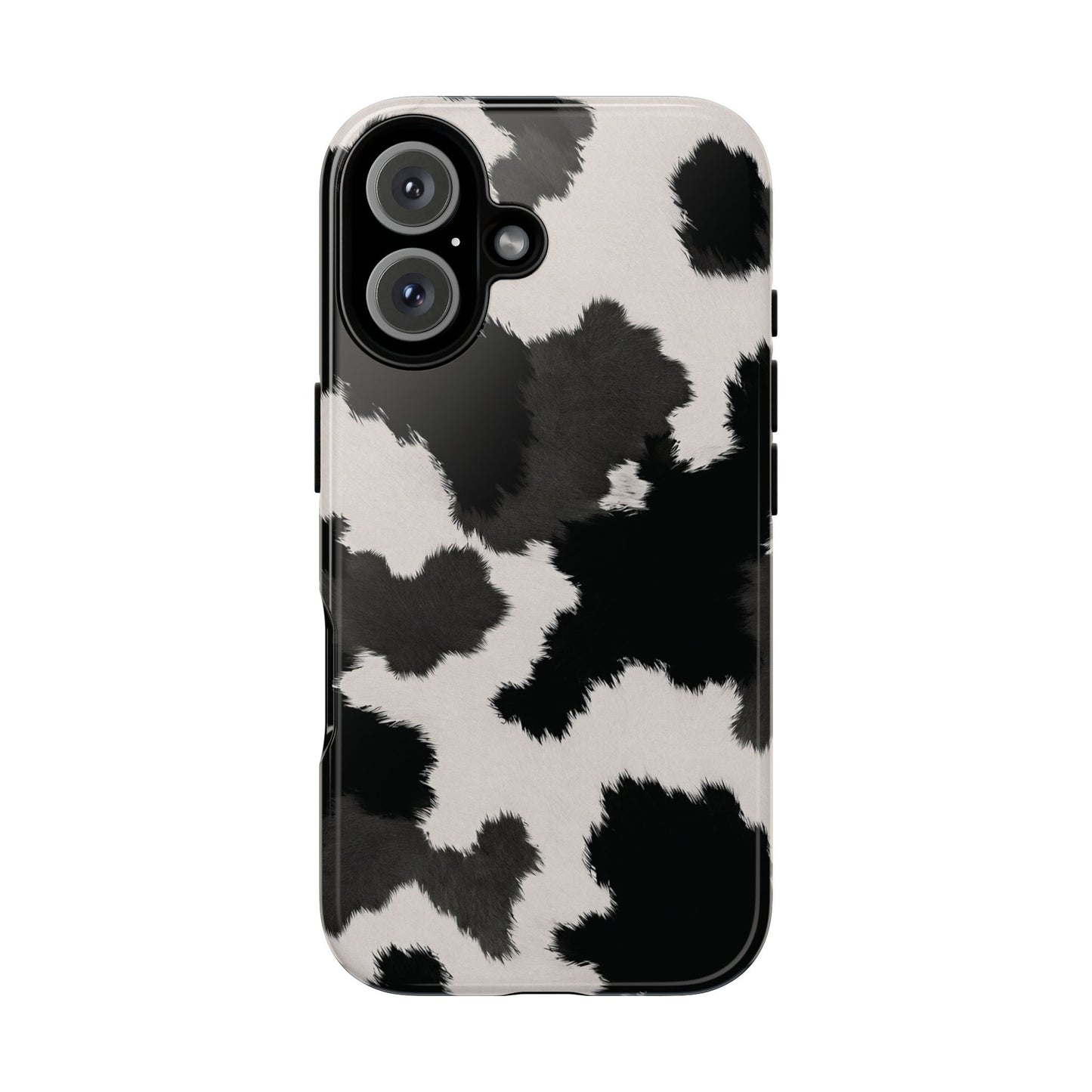 Modern Monochrome Cow Print Phone Case