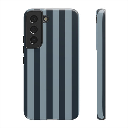 Dark Blue Stripe Pattern Phone Case - Blue Phone Case - Samsung Galaxy S22 / Glossy