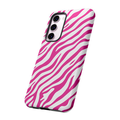 Stylish Hot Pink Zebra Print Phone Case