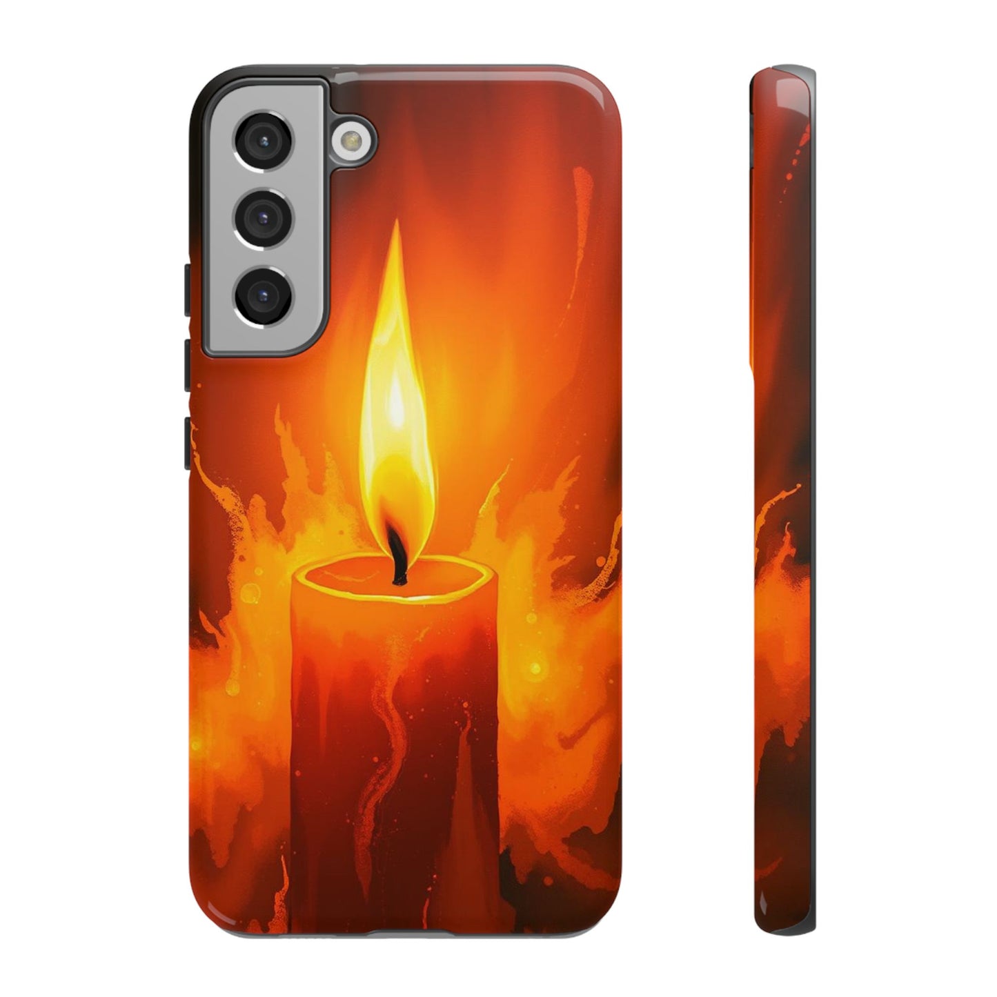 Samsung Galaxy S22 Plus / Glossy Phone Case - Red Candle Phone Case