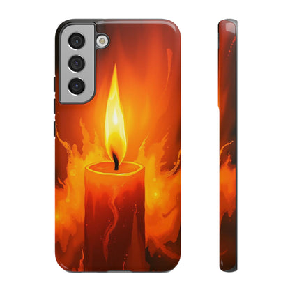 Samsung Galaxy S22 Plus / Glossy Phone Case - Red Candle Phone Case