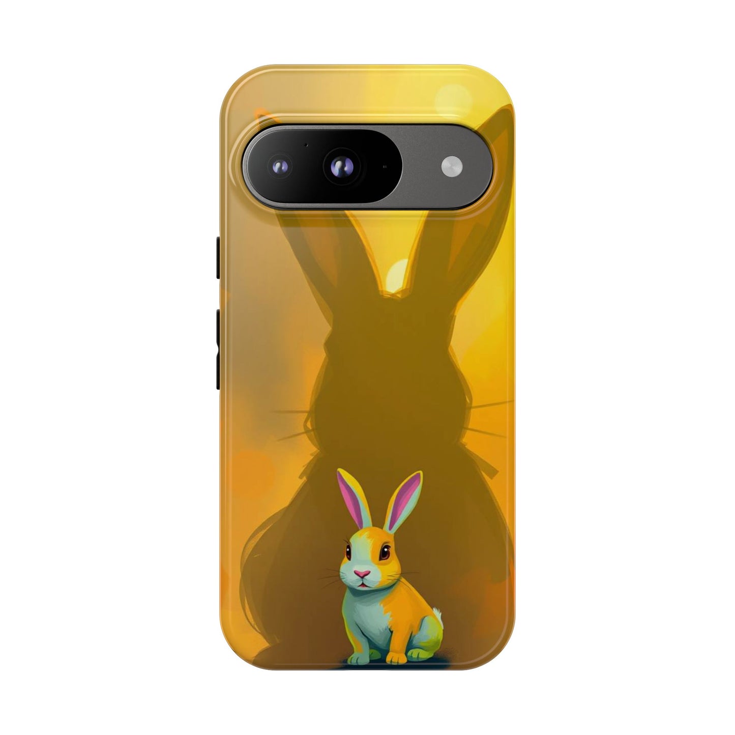 Google Pixel 9 / Glossy Phone Case - Shadow Rabbit Design Phone Case