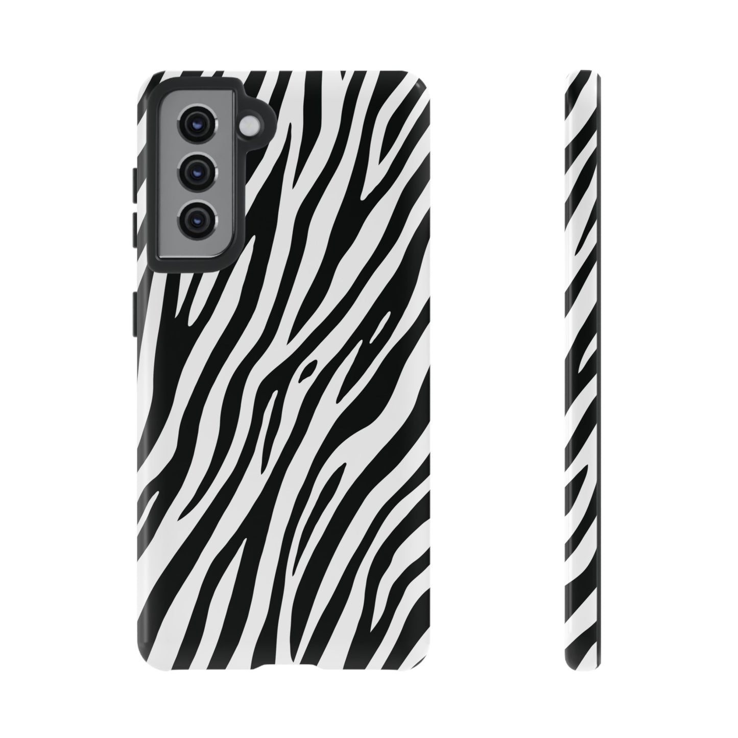 Monochrome Tiger Print Phone Case