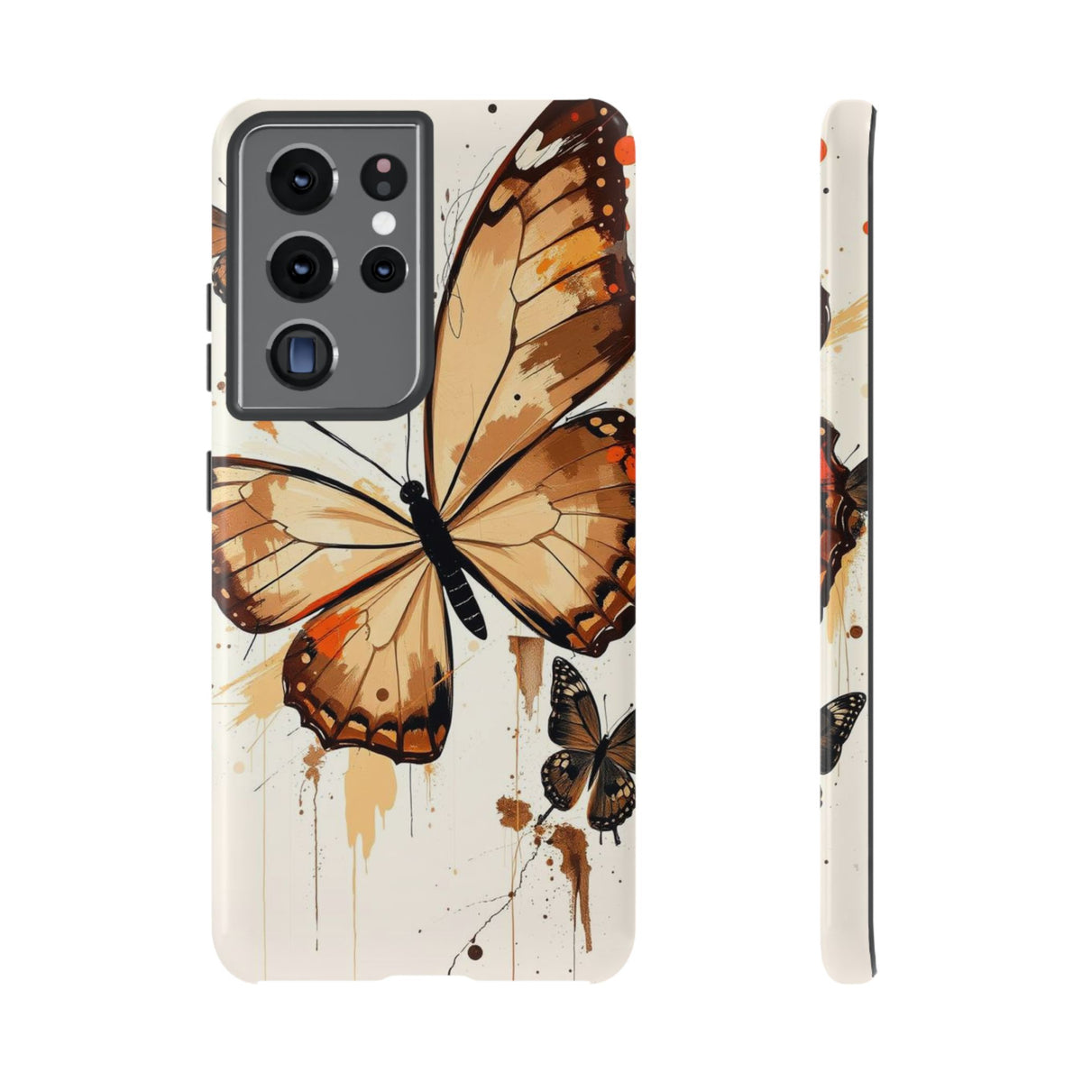 Acrylic Style Butterflies Design Phone Case - Multicolor Phone Case - Samsung Galaxy S21 Ultra / Glossy