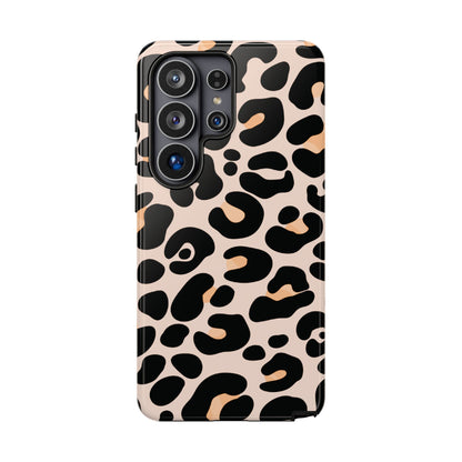 Elegant Peach Leopard Print Phone Case