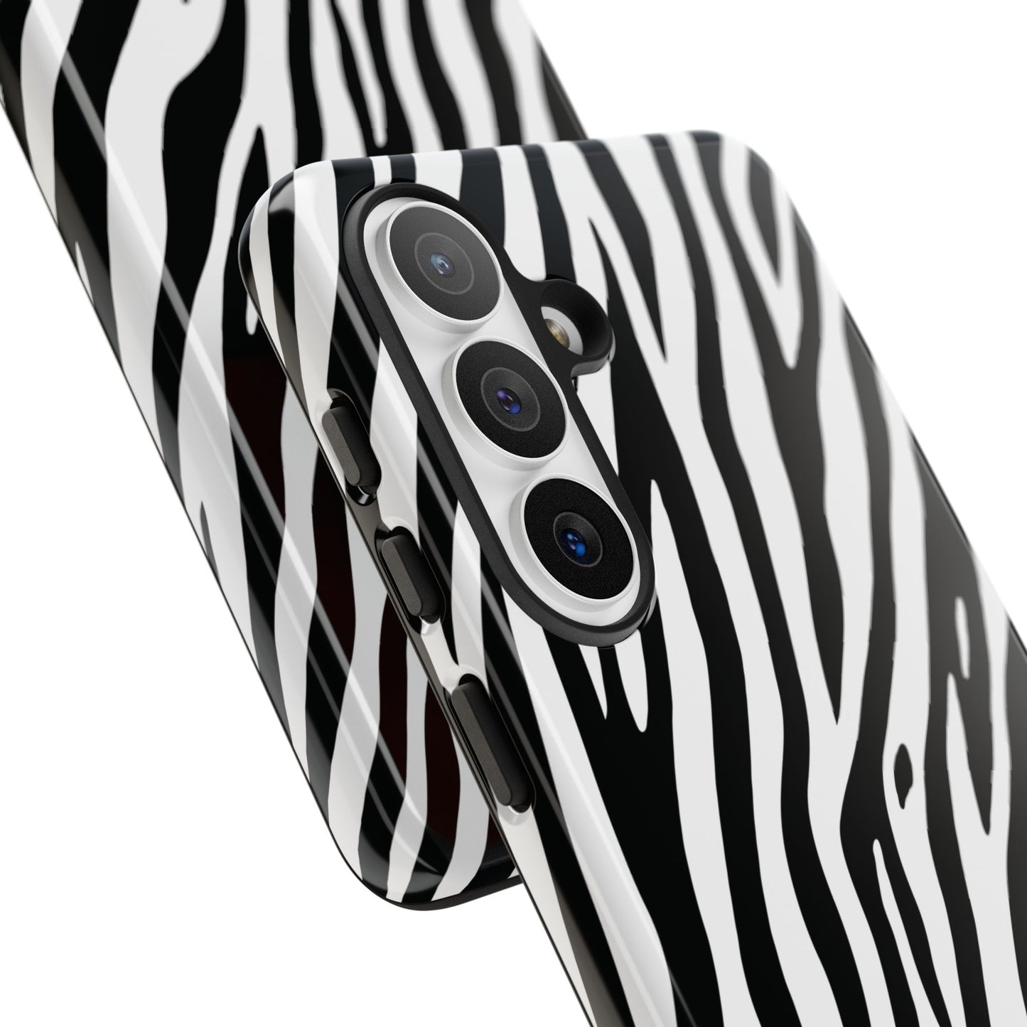 Monochrome Tiger Print Phone Case