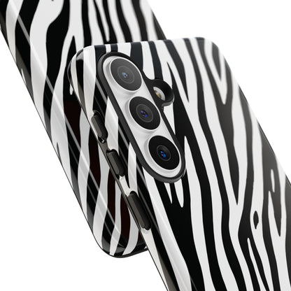 Monochrome Tiger Print Phone Case