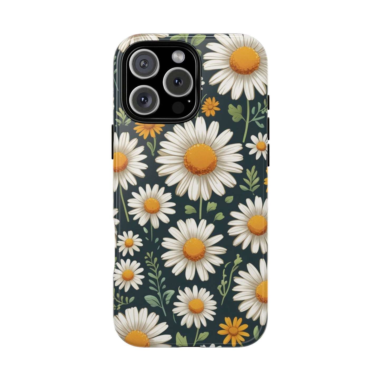 iPhone 16 Pro Max / Glossy Phone Case - Daisies Floral Pattern 3 Phone Case