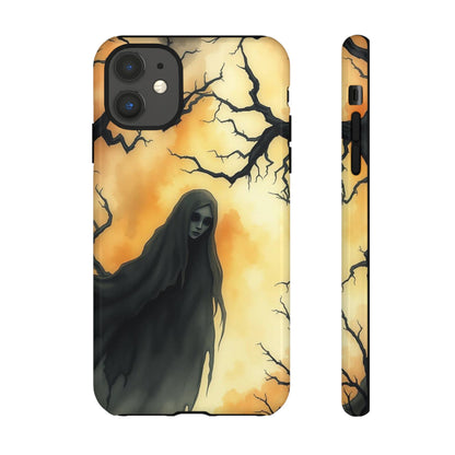 iPhone 11 / Glossy Phone Case - Watercolour Gothic Deathly Woman Phone Case
