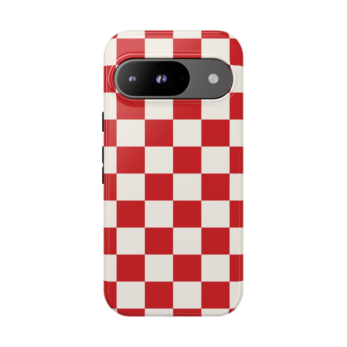 Red Checked Pattern Phone Case - Red Phone Case - Google Pixel 9 / Glossy