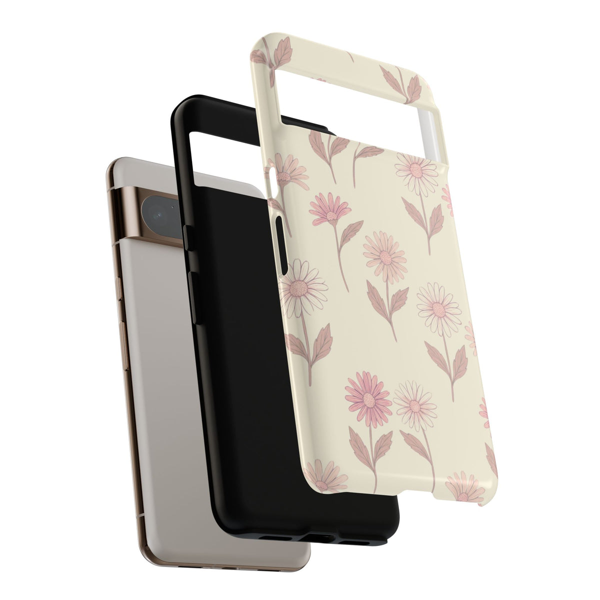 Pretty Blush Daisy Pattern Phone Case