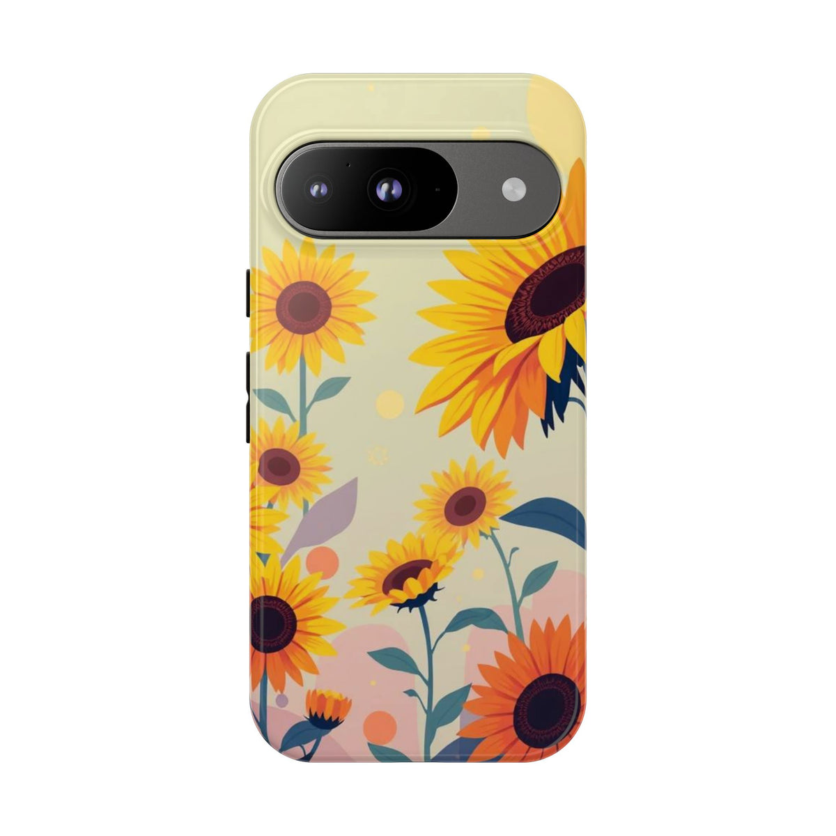 Modern Flat Sunflower Design Phone Case - Multicolor Phone Case - Google Pixel 9 / Glossy