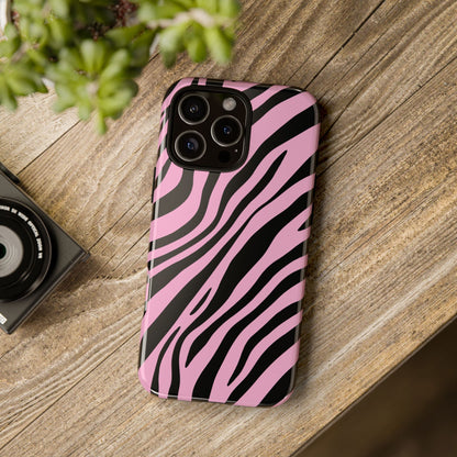 Modern Blush Zebra Print Phone Case
