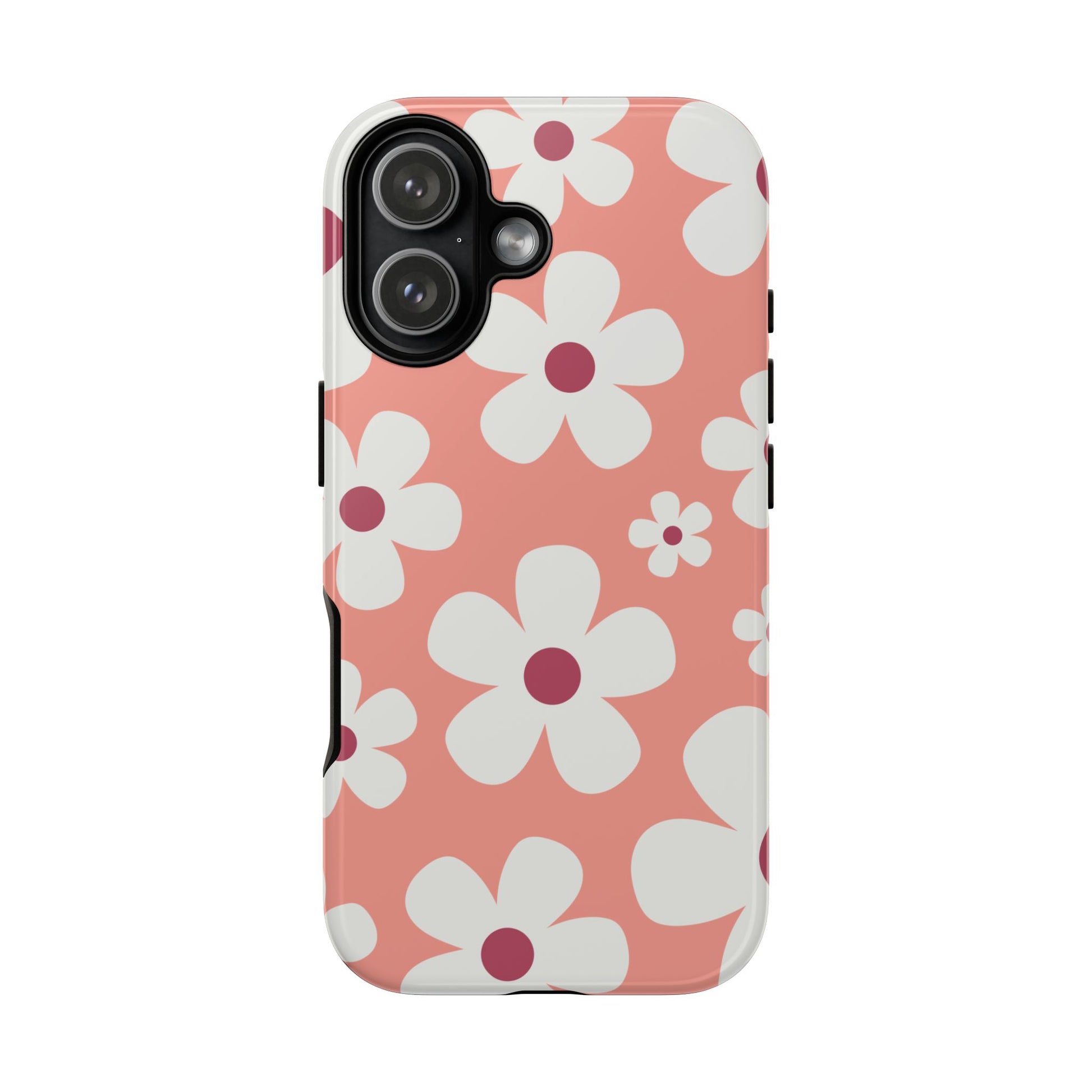 iPhone 17 / Glossy Phone Case - Cute Pink Daisy Pattern #2 Phone Case