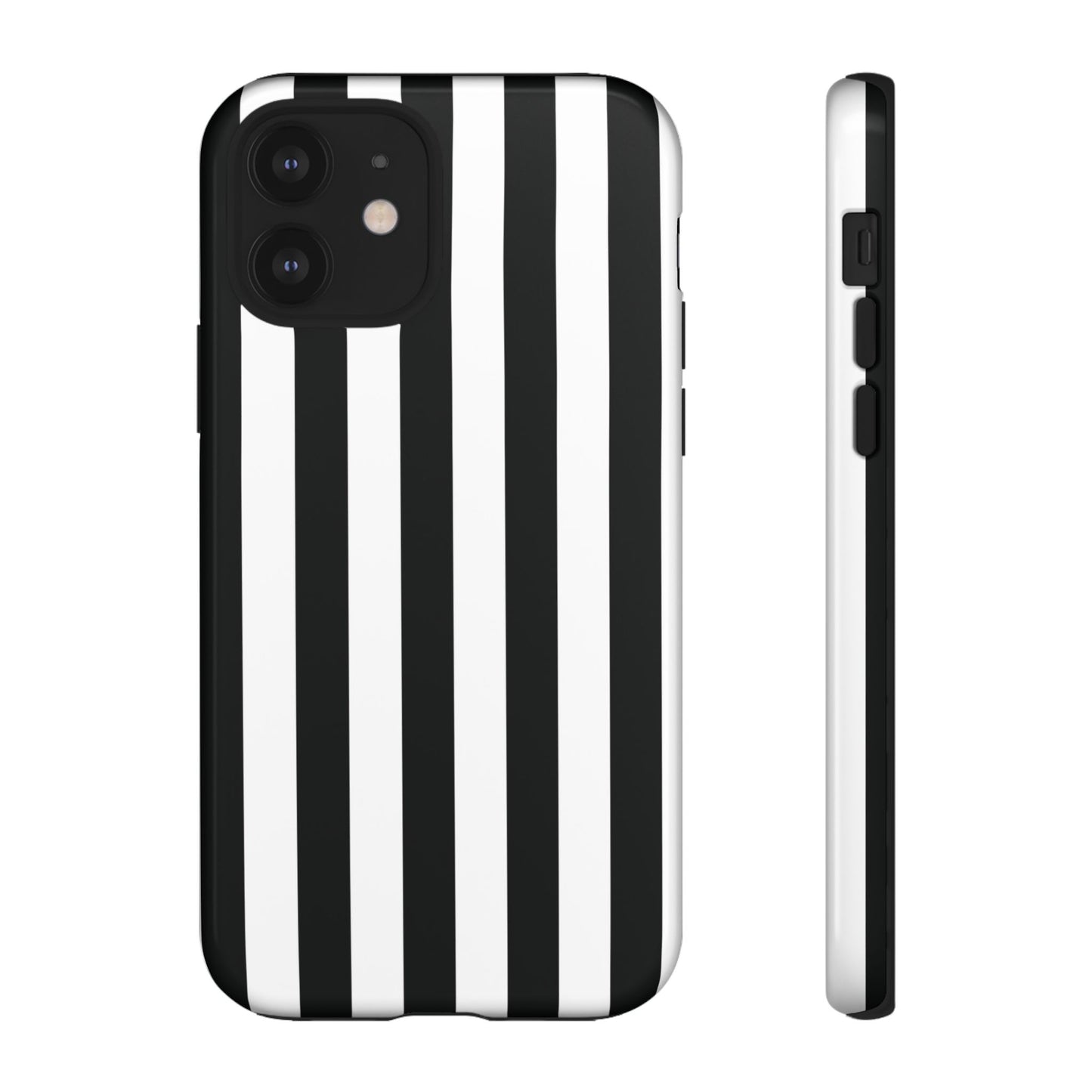 Phone Case - Simple Black & White Stripe Pattern Phone Case