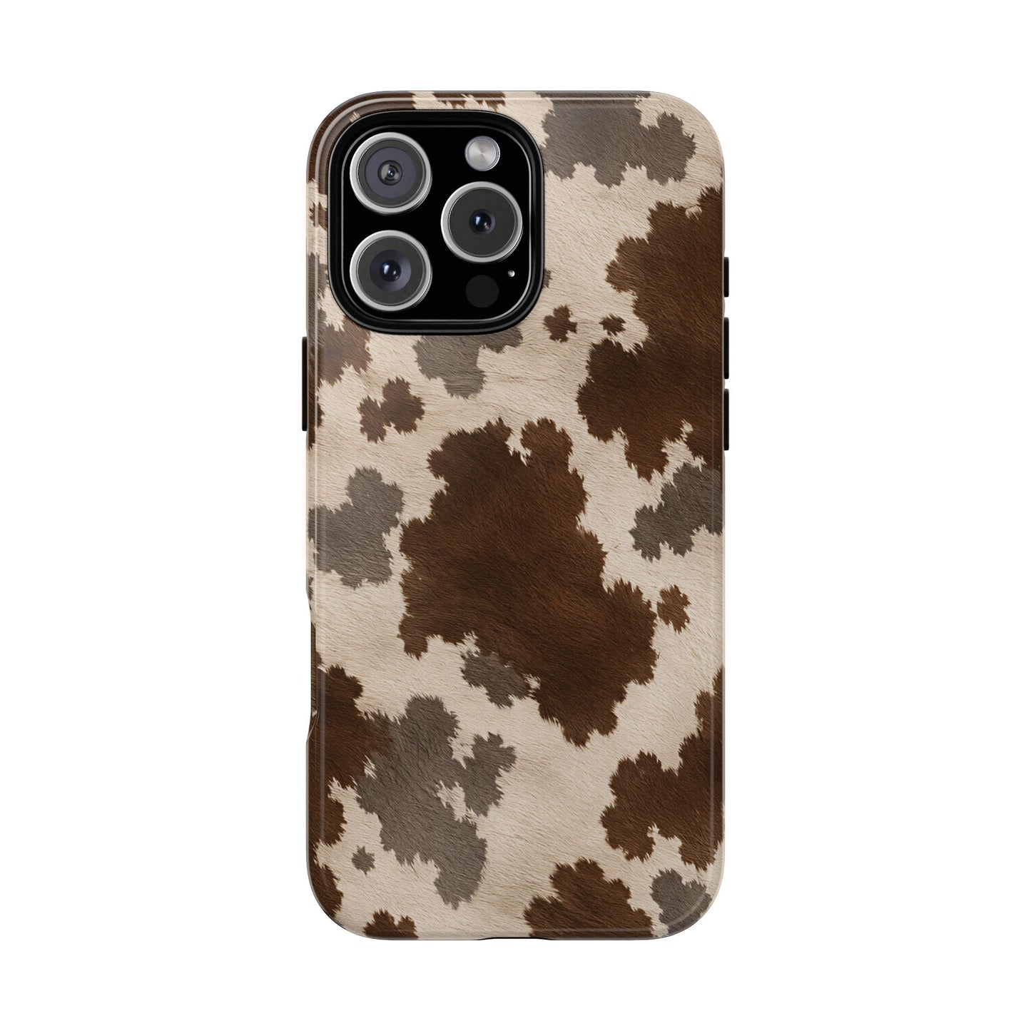 Stylish Mocha Cow Print Phone Case