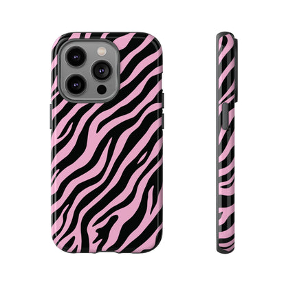 Stylish Blush Zebra Print Phone Case