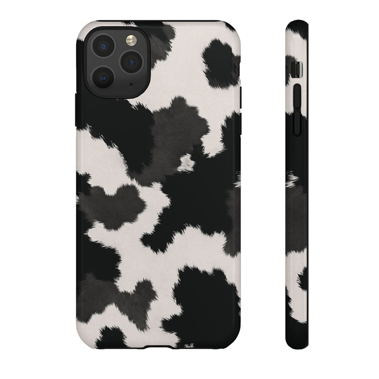 Modern Monochrome Cow Print Phone Case