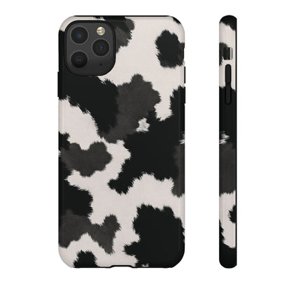 Modern Monochrome Cow Print Phone Case
