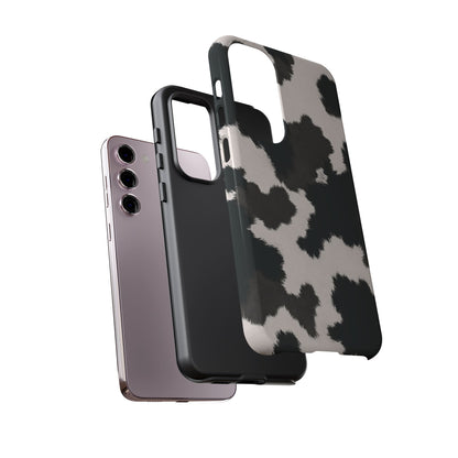 Modern Monochrome Cow Print Phone Case