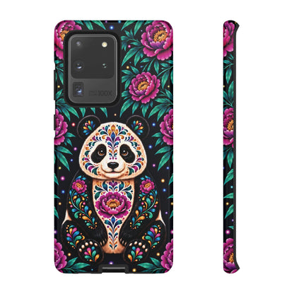 Cute Purple and Teal Calavera Panda Phone Case - Multicolor Phone Case - Samsung Galaxy S20 Ultra / Glossy