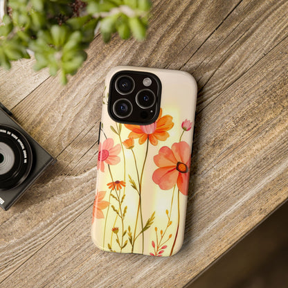 Phone Case - Watercolour Bunch of Wildflowers Design Phone Case