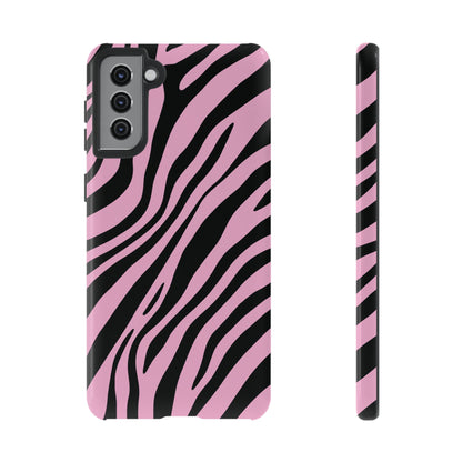 Modern Blush Zebra Print Phone Case