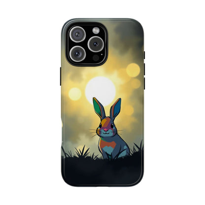 iPhone 16 Pro Max / Glossy Phone Case - Gothic Rabbit Moody Design Phone Case