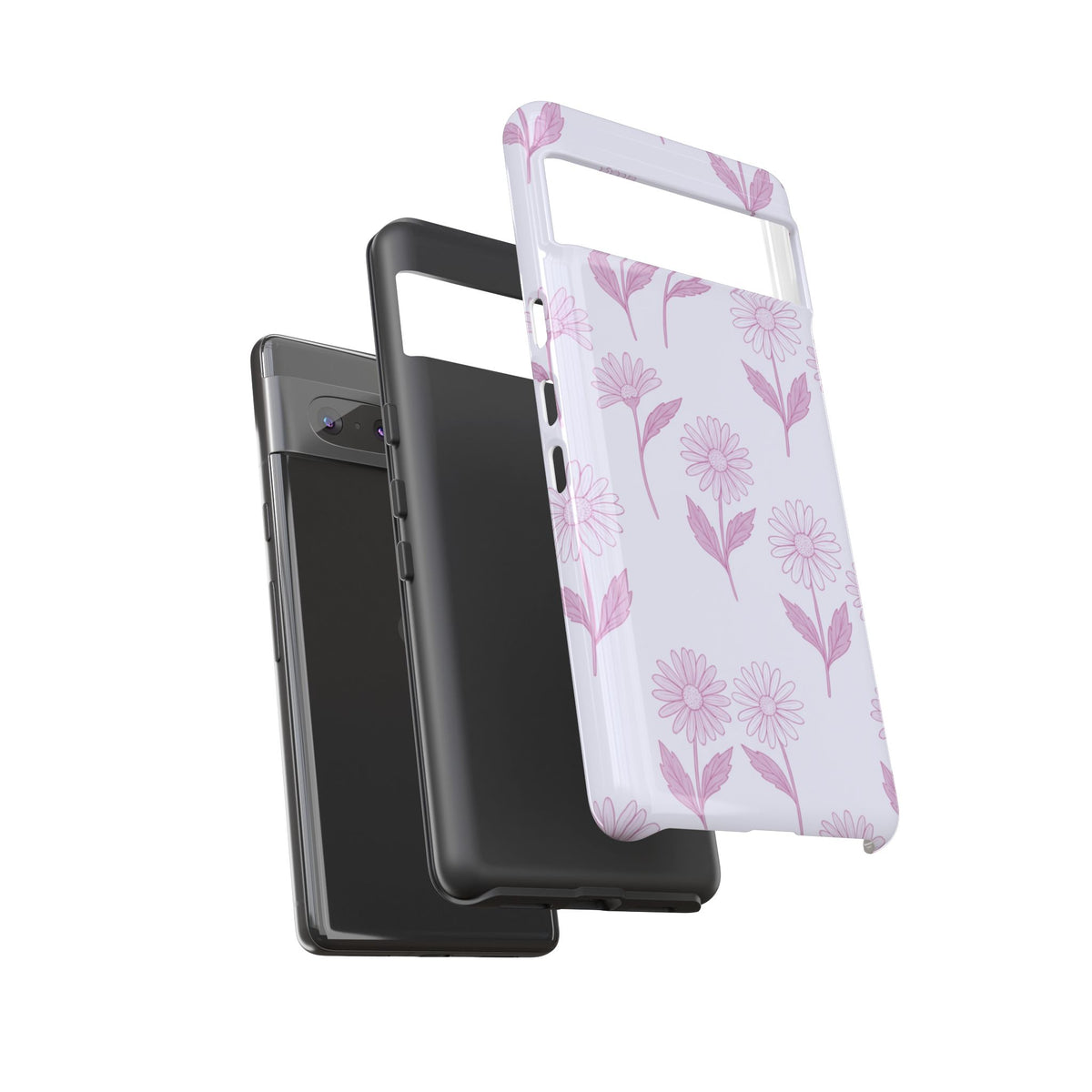 Pretty Lilac Daisy Pattern Phone Case