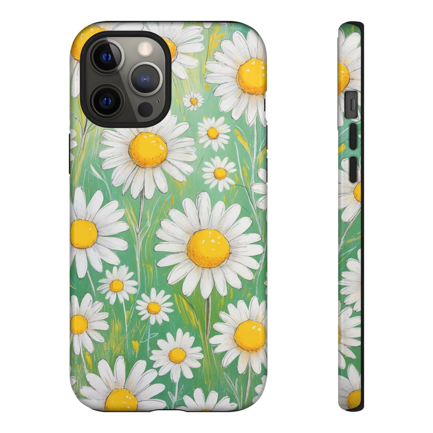 iPhone 12 Pro Max / Glossy Phone Case - Daisies Floral Pattern 4 Phone Case