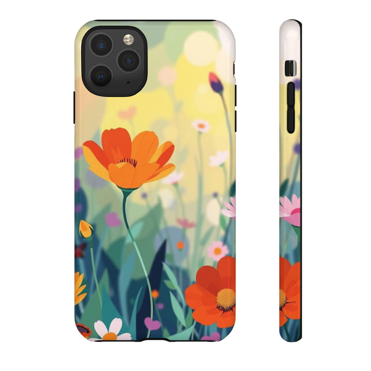 Pop Art Style Wildflower Design Phone Case - Multicolor Phone Case - iPhone 11 Pro Max / Glossy
