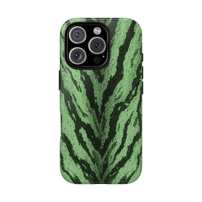 Sage Tiger Print Phone Case