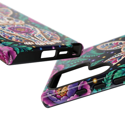 Cute Purple and Teal Calavera Bunny Phone Case - Multicolor Phone Case