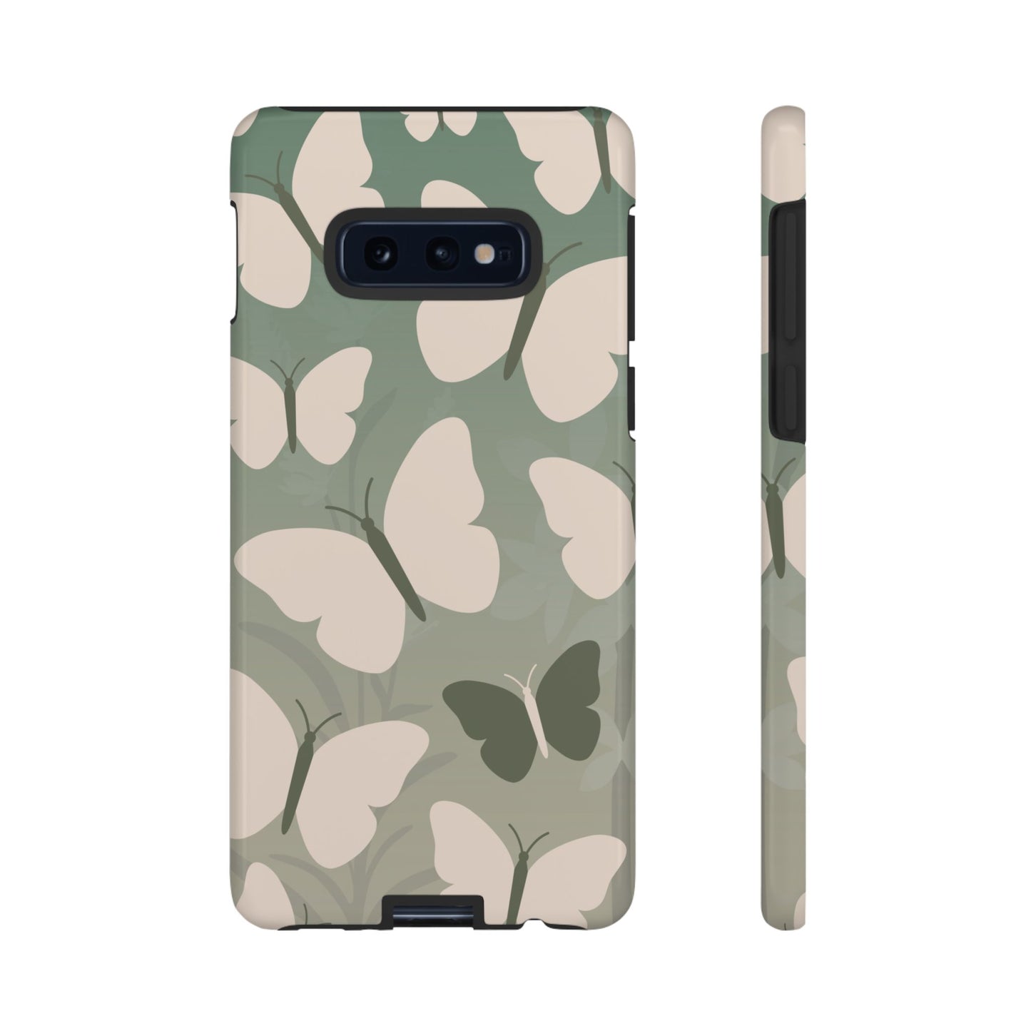 Phone Case - Minimalist Light Green Butterfly Pattern Phone Case