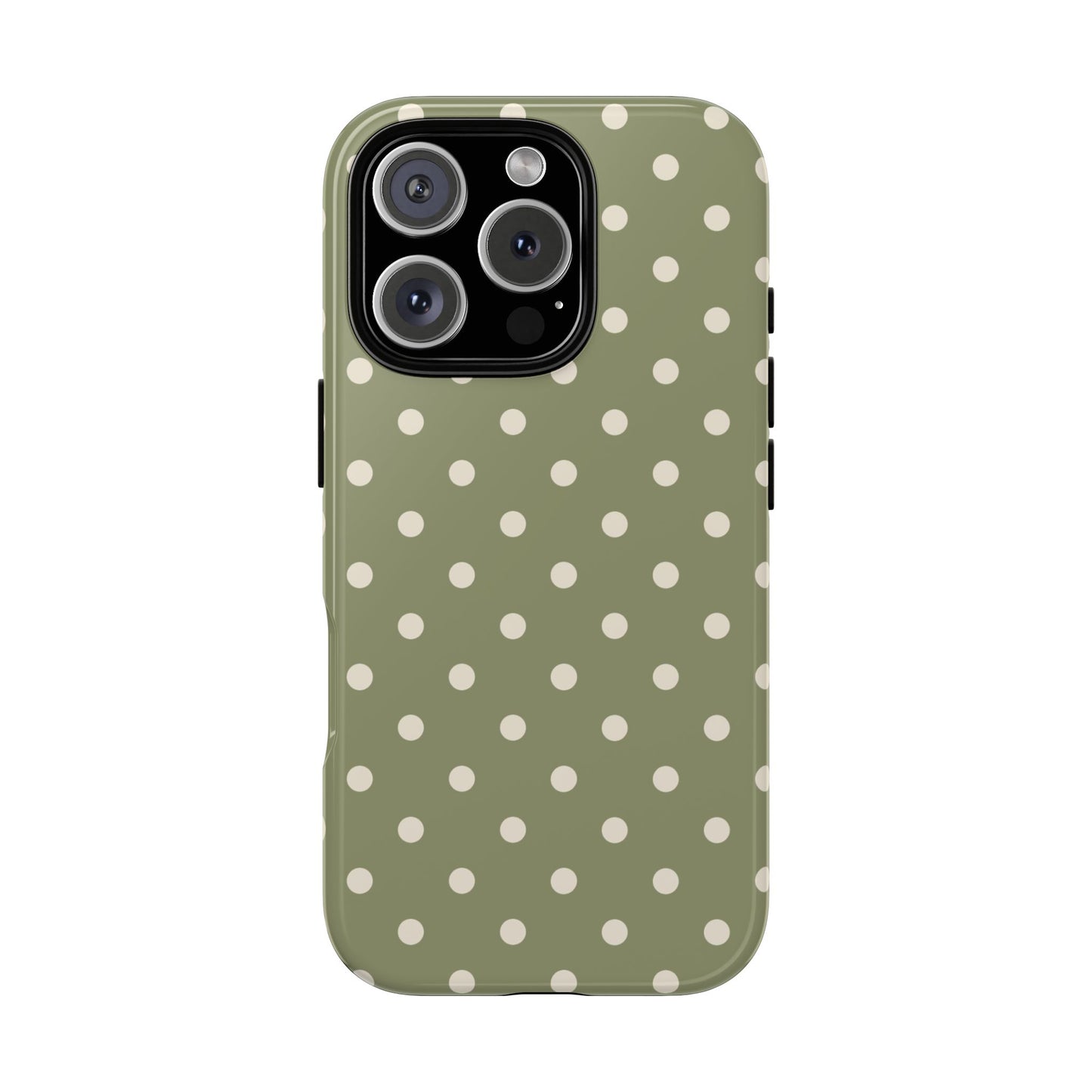Green & White Dot Pattern Phone Case