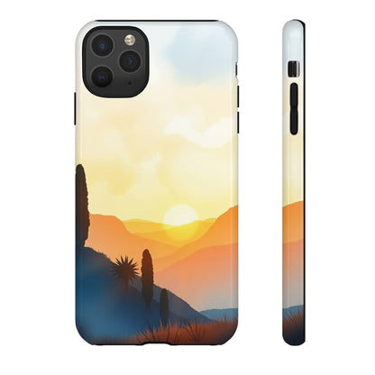 iPhone 11 Pro Max / Glossy Phone Case - Watercolour Sunset Design Phone Case