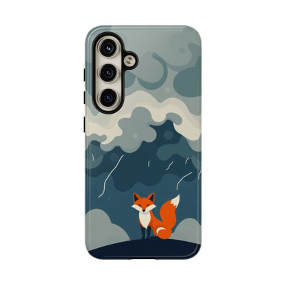 Samsung Galaxy S24 / Glossy Phone Case - Stormy Fox Design Phone Case