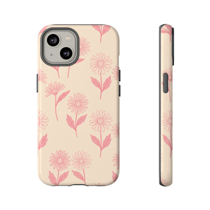 Pretty Pink Daisy Pattern Phone Case