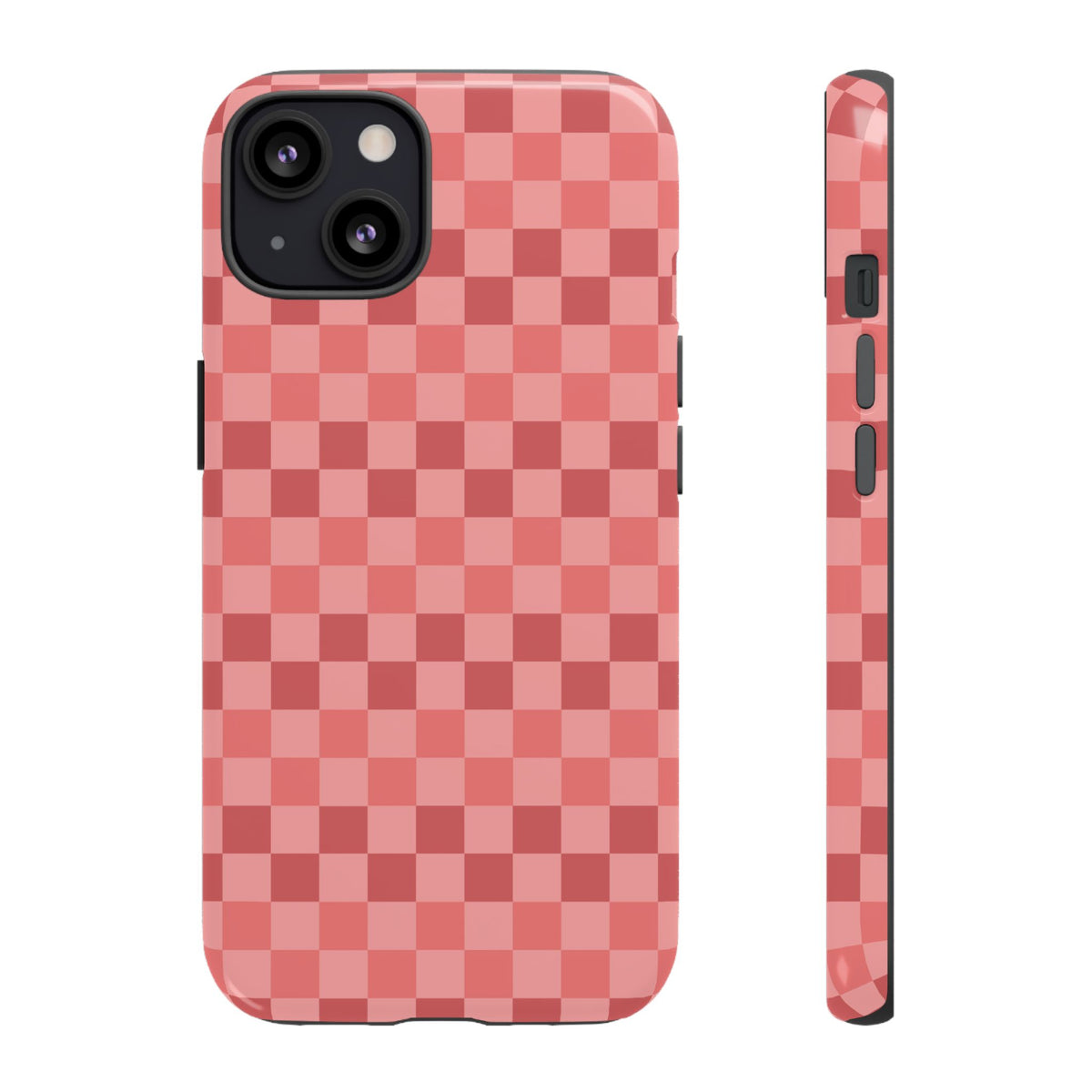 Bold Pink Small Checked Pattern Phone Case - Pink Phone Case - iPhone 13 / Glossy