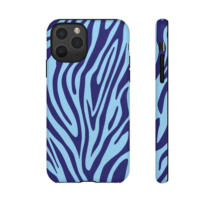 Boutique Sky Blue Tiger Print Phone Case