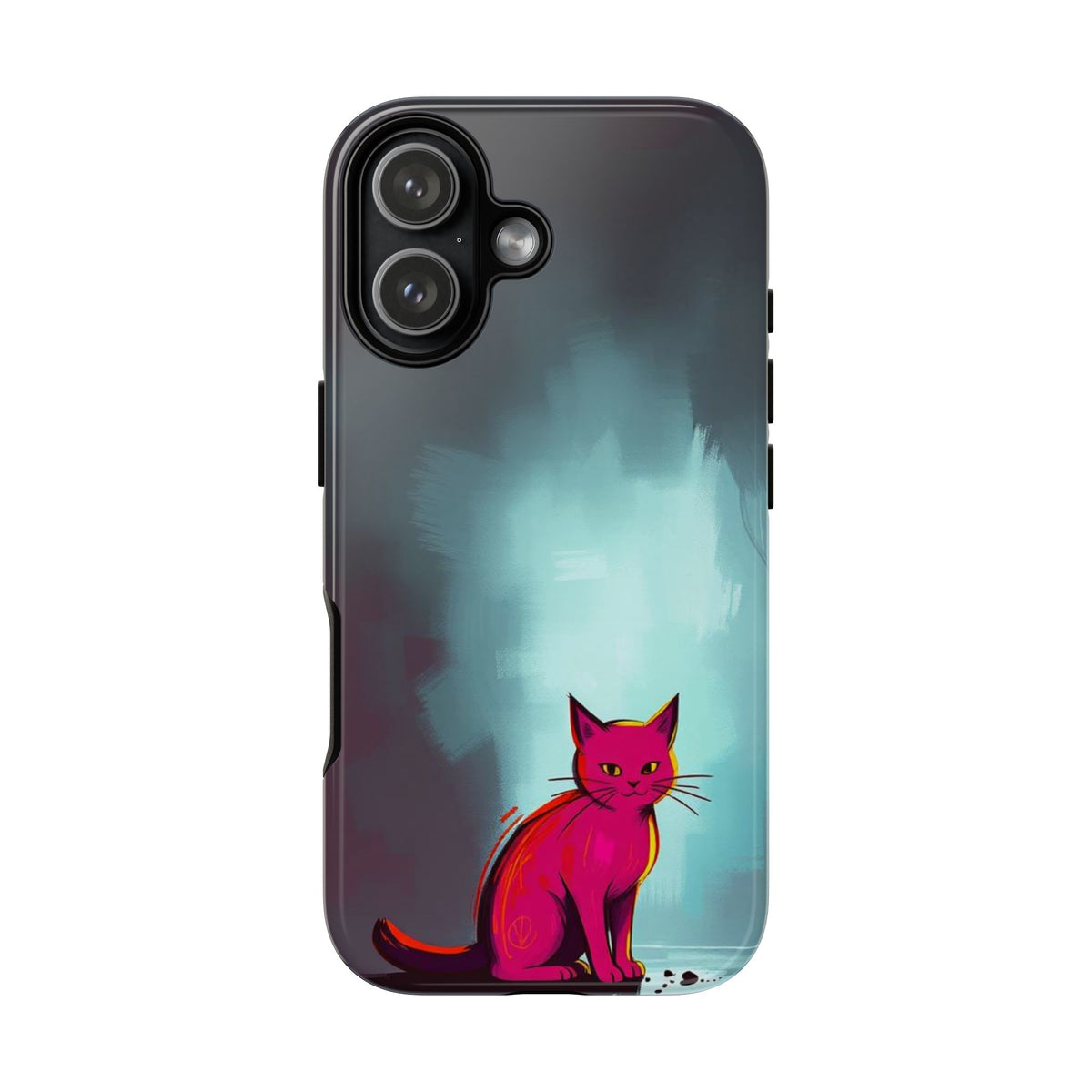 Pop Art Moody Cat Design Phone Case - Multicolor Phone Case - iPhone 17 / Glossy