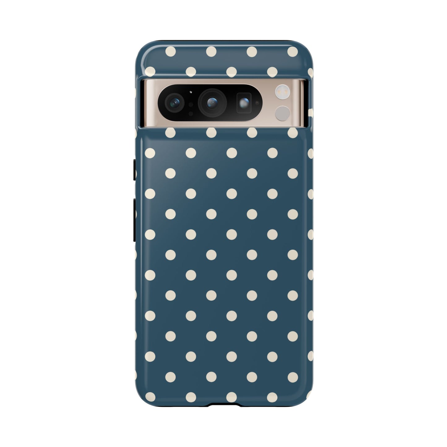 Blue & White Dot Pattern Phone Case