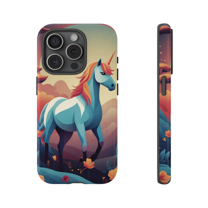 Stylised Unicorn Design Phone Case - Multicolor Phone Case - iPhone 15 Pro / Glossy