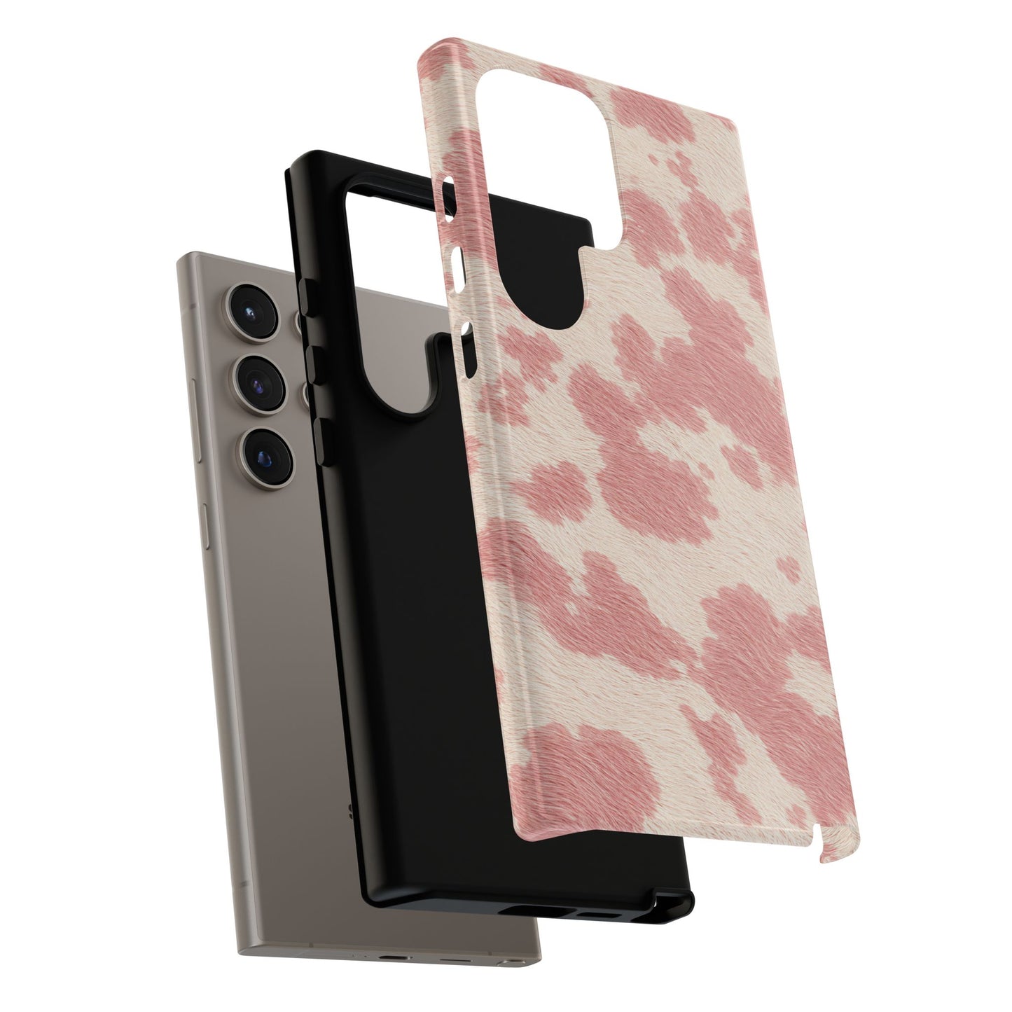 Pretty Blush Cow Print Phone Case