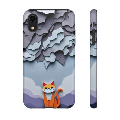 Papier-mâché Cat Design Phone Case