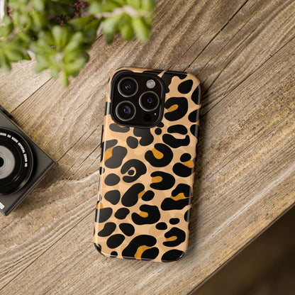 Stylish Mocha Leopard Print Phone Case